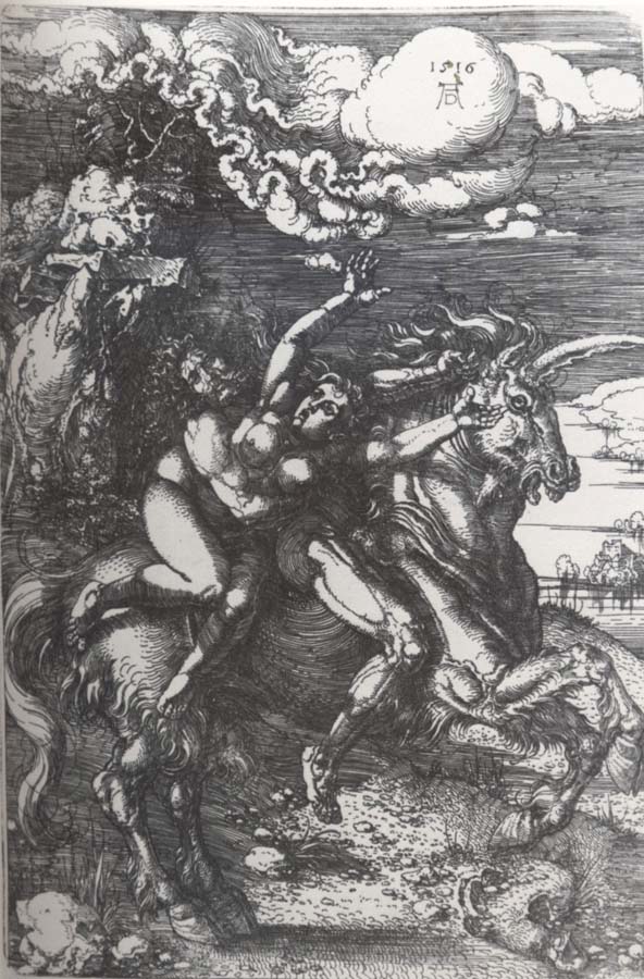 Albrecht Durer The Abduction on the Unicorn